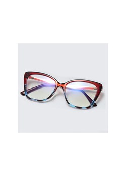 Bordowe Okulary do komputera damskie z filtrem BLUE Light zerówki 2568-3 ze sklepu Stylion w kategorii Okulary zerówki damskie - zdjęcie 107787159
