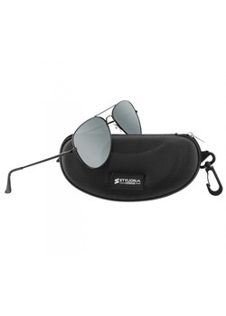 Czarne Okulary Pilotki Przeciwsłoneczne Polaryzacyjne Stylion STL-03C1 ze sklepu Stylion w kategorii Okulary przeciwsłoneczne męskie - zdjęcie 107787195