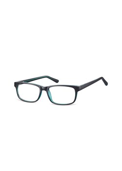 Okulary Zerówki klasyczne oprawki Sunoptic CP154E czarno-zielone ze sklepu Stylion w kategorii Okulary zerówki męskie - zdjęcie 107787778