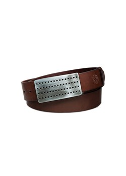 Pasek skórzany BETLEWSKI LIC40-PK-2 Pełna Klamra w pudełku - brązowy ze sklepu Stylion w kategorii Paski męskie - zdjęcie 107788175