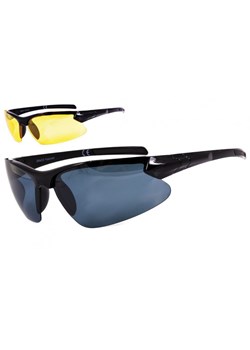 Sportowe okulary z dwoma soczewkami polaryzacyjnymi czarna i zolta - drs-51c1 ze sklepu Stylion w kategorii Okulary przeciwsłoneczne męskie - zdjęcie 107788706