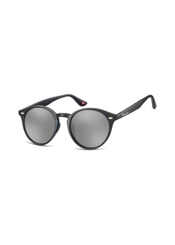Okulary okragle czarne lenonki lustrzane MS20 ze sklepu Stylion w kategorii Okulary przeciwsłoneczne męskie - zdjęcie 107789085