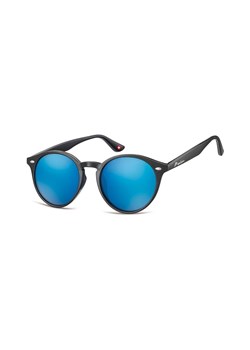 Okulary okragle czarne lenonki lustrzane MS20A ze sklepu Stylion w kategorii Okulary przeciwsłoneczne męskie - zdjęcie 107789087