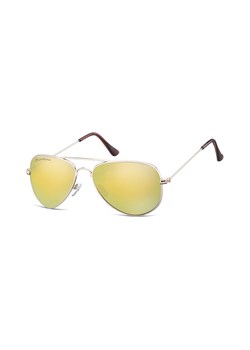 Zlote Pilotki okulary lustrzane aviator MS94G ze sklepu Stylion w kategorii Okulary przeciwsłoneczne damskie - zdjęcie 107789178