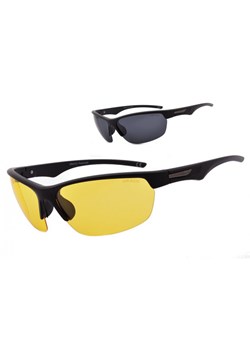 Sportowe okulary z dwoma soczewkami polaryzacyjnymi czarna i żółta - drs-53c4 ze sklepu Stylion w kategorii Okulary przeciwsłoneczne męskie - zdjęcie 107789579