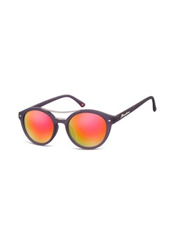 Okulary okrągłe fioletowe lenonki lustrzane MS21G ze sklepu Stylion w kategorii Okulary przeciwsłoneczne damskie - zdjęcie 107789826
