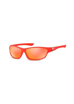 Okulary dziecięce sportowe Unisex czerwone matowe lustrzane CS90B ze sklepu Stylion w kategorii Okulary przeciwsłoneczne męskie - zdjęcie 107789839