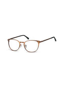 Okulary oprawki damskie kocie oczy stalowe Sunoptic 992G brązowe ze sklepu Stylion w kategorii Okulary korekcyjne damskie - zdjęcie 107789929