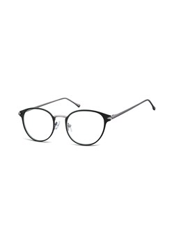 Oprawki okularowe kocie oczy damskie stalowe Sunoptic 940 czarno-grafitowe ze sklepu Stylion w kategorii Okulary korekcyjne damskie - zdjęcie 107789945