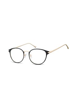 Oprawki okularowe kocie oczy damskie stalowe Sunoptic 940A czarno-złote ze sklepu Stylion w kategorii Okulary korekcyjne damskie - zdjęcie 107789947
