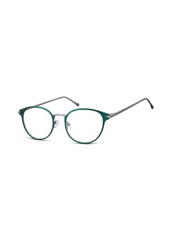 Oprawki okularowe kocie oczy damskie stalowe Sunoptic 940D zielone ze sklepu Stylion w kategorii Okulary korekcyjne damskie - zdjęcie 107789949