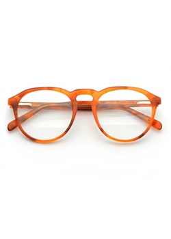Okrągłe Okulary oprawki Lenonki zerówki korekcyjne Sunoptic AC21E jasna panterka ze sklepu Stylion w kategorii Okulary zerówki męskie - zdjęcie 107789987