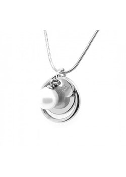 Łańcuszek ze stali szlachetnej z białą perłą ze sklepu Moora w kategorii Naszyjniki - zdjęcie 107809148