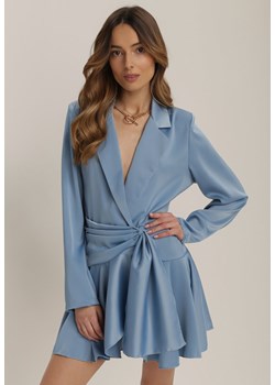 Niebieska Sukienka Aqialori ze sklepu Renee odzież w kategorii Sukienki - zdjęcie 108043675