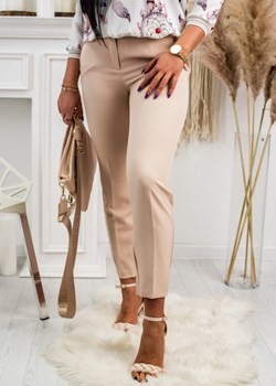 Spodnie cygaretki style jasny beż ze sklepu Sklep Fason w kategorii Spodnie damskie - zdjęcie 108217578