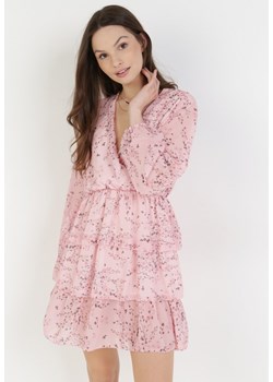 Różowa Sukienka Olelyse ze sklepu Born2be Odzież w kategorii Sukienki - zdjęcie 108485889