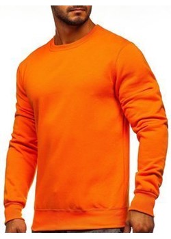 Bluza męska bez kaptura pomarańczowa Denley 2001 ze sklepu Denley w kategorii Bluzy męskie - zdjęcie 108699678