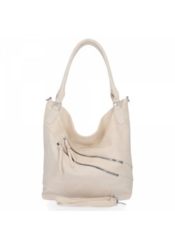 Uniwersalna torebka damska Herisson Beżowa ze sklepu torbs.pl w kategorii Torby Shopper bag - zdjęcie 108700307