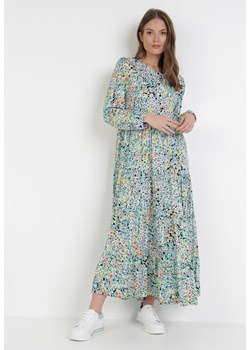 Niebieska Sukienka Acosyxio ze sklepu Born2be Odzież w kategorii Sukienki - zdjęcie 108770145