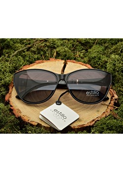 Damskie okulary przeciwsłoneczne polaryzacyjne czarne EST-05 ze sklepu Stylion w kategorii Okulary przeciwsłoneczne damskie - zdjęcie 108774485