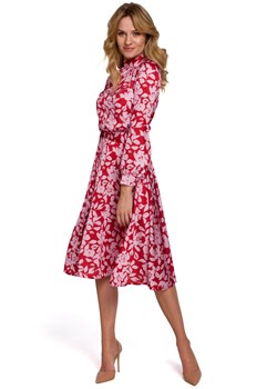 K084 Sukienka z rozcięciem na plecach - model 1 ze sklepu Świat Bielizny w kategorii Sukienki - zdjęcie 108894156