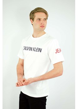 t-shirt męski calvin klein biały ze sklepu Royal Shop w kategorii T-shirty męskie - zdjęcie 109142137