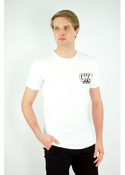 t-shirt męski calvin klein biały gładki ze sklepu Royal Shop w kategorii T-shirty męskie - zdjęcie 109142139