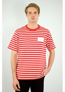 t-shirt męski calvin klein czerwony w białe paski ze sklepu Royal Shop w kategorii T-shirty męskie - zdjęcie 109142165