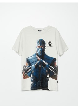 Cropp - Koszulka z nadrukiem Mortal Kombat - jasny szary ze sklepu Cropp w kategorii T-shirty męskie - zdjęcie 109281629