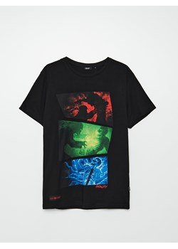 Cropp - Koszulka z nadrukiem Mortal Kombat - czarny ze sklepu Cropp w kategorii T-shirty męskie - zdjęcie 109281635