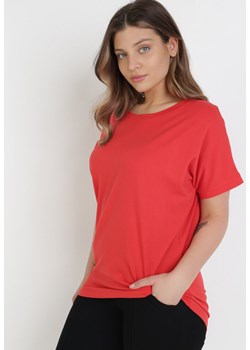 Czerwony T-shirt Ammi ze sklepu Born2be Odzież w kategorii Bluzki damskie - zdjęcie 109284709
