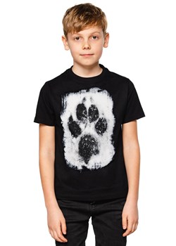 T-shirt chłopięce Underworld czarny w nadruki 