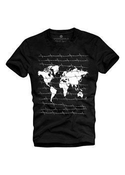 T-shirt męski UNDERWORLD World czarny ze sklepu morillo w kategorii T-shirty męskie - zdjęcie 109287327