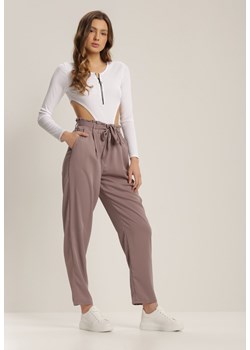 Spodnie damskie Renee fioletowe  ze sklepu Renee odzież w kategorii Spodnie damskie - zdjęcie 109485699