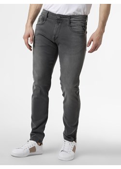 Replay Spodnie Mężczyźni Bawełna szary jednolity ze sklepu vangraaf w kategorii Jeansy męskie - zdjęcie 109746177