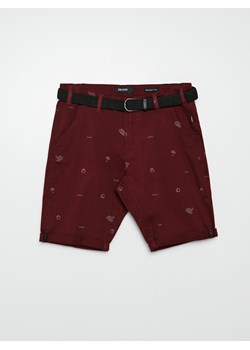 Cropp - Szorty chino z paskiem - kasztanowy ze sklepu Cropp w kategorii Spodenki męskie - zdjęcie 109747978