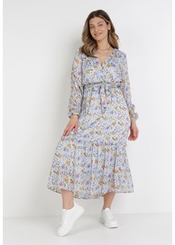 Jasnoniebieska Sukienka Nephanthei ze sklepu Born2be Odzież w kategorii Sukienki - zdjęcie 109759898