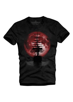 T-shirt męski UNDERWORLD Ship czerwony ze sklepu morillo w kategorii T-shirty męskie - zdjęcie 109763525