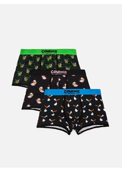 Cropp - 3 pack bokserek Courage the Cowardly Dog - czarny ze sklepu Cropp w kategorii Majtki męskie - zdjęcie 109827958