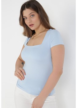 Jasnoniebieska Bluzka Harphohsa ze sklepu Born2be Odzież w kategorii Bluzki damskie - zdjęcie 109843846