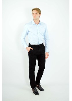koszula męska  di selentino błękitna gładka slim fit ze sklepu Royal Shop w kategorii Koszule męskie - zdjęcie 109893498
