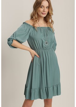 Ciemnozielona Sukienka Uhrera ze sklepu Renee odzież w kategorii Sukienki - zdjęcie 110281936