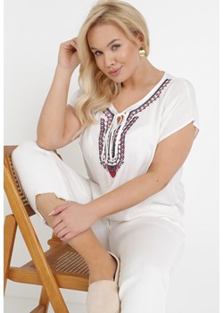 Bluzka damska Born2be z krótkim rękawem wiosenna  ze sklepu Born2be Odzież w kategorii Bluzki damskie - zdjęcie 110282155