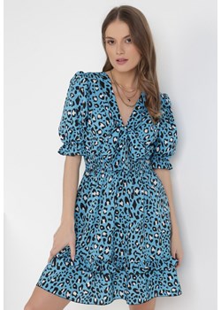 Niebieska Sukienka Xyllyn ze sklepu Born2be Odzież w kategorii Sukienki - zdjęcie 110436589