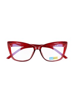 Okulary kocie do komputera damskie z filtrem BLUE Light zerówki 2590A ze sklepu Stylion w kategorii Okulary zerówki damskie - zdjęcie 110456727