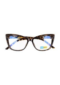 Okulary kocie do komputera damskie z filtrem BLUE Light zerówki 2590B ze sklepu Stylion w kategorii Okulary zerówki damskie - zdjęcie 110456729