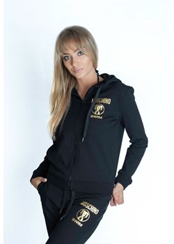 Bluza z kapturem, czarna, damska Moschino Swim ze sklepu outfit.pl w kategorii Bluzy damskie - zdjęcie 110514389