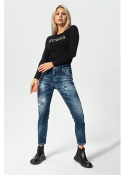 DSQUARED2 &quot;Cool Girl Jeans&quot;- granatowe damskie jeansy ze sklepu outfit.pl w kategorii Jeansy damskie - zdjęcie 110514426