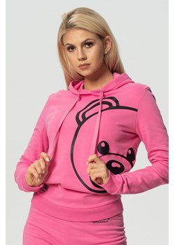 MOSCHINO UNDERWEAR - różowa bluza damska z kapturem ze sklepu outfit.pl w kategorii Bluzy damskie - zdjęcie 110514676