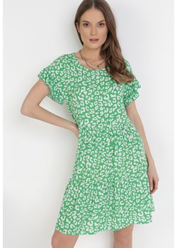Zielona Sukienka Qyraris ze sklepu Born2be Odzież w kategorii Sukienki - zdjęcie 110519945